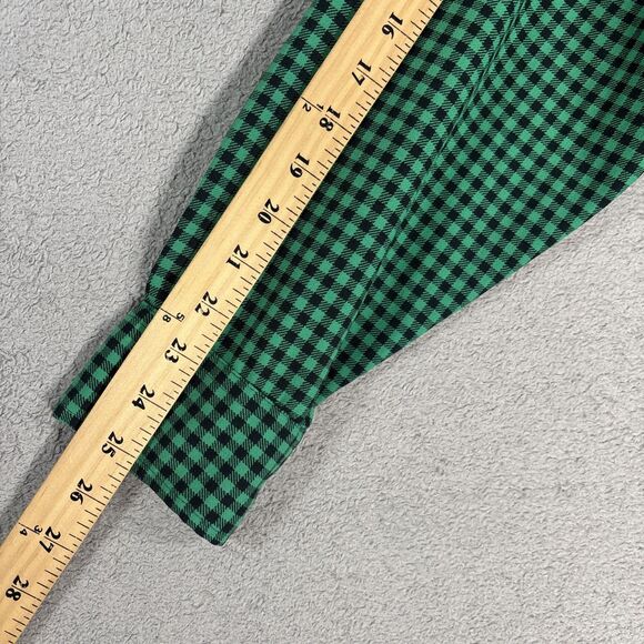 Vintage LL Bean Flannel Shirt Men’s Size L Allagash Green Black Gingham Plaid - Picture 9 of 14